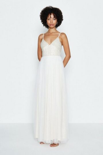 Coast Embellished Bodice Maxi Dress Ivory