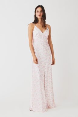 Ghost Primrose Slip Maxi Dress Clover Bunch Pink Blush