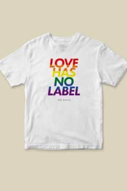 Lovetee Love Has No Label Cotton Charity T shirt White