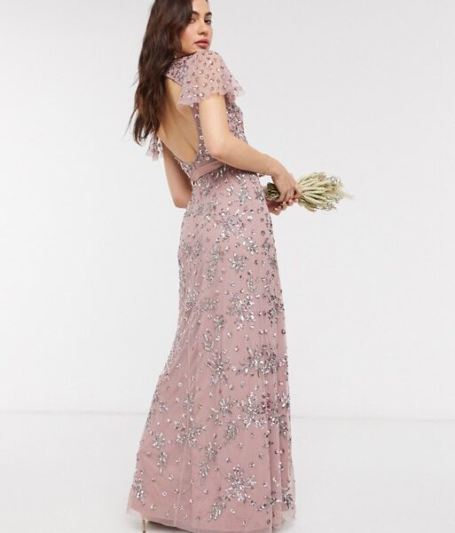 all over embellished maxi dress