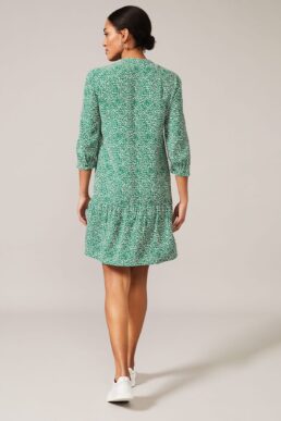 Phase Eight Penele Ditsy Swing Dress White Green