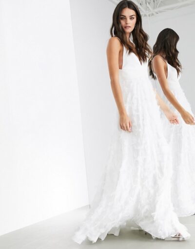 Feather effect on sale skirt