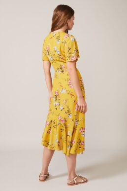 Phase Eight Cecily Print Dress Yellow Multi