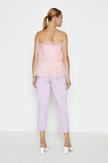 Coast Tulle Bandeau Top, Pale Pink/Blush - Image 2