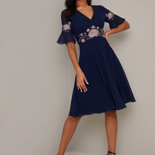 chi chi embroidered dress