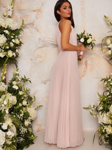 Chi Chi Carlitia Maxi Bridesmaid Dress, Pink/Blush - Image 2