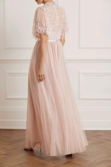 Needle & Thread Honesty Bodice Maxi Dress Pink Blush