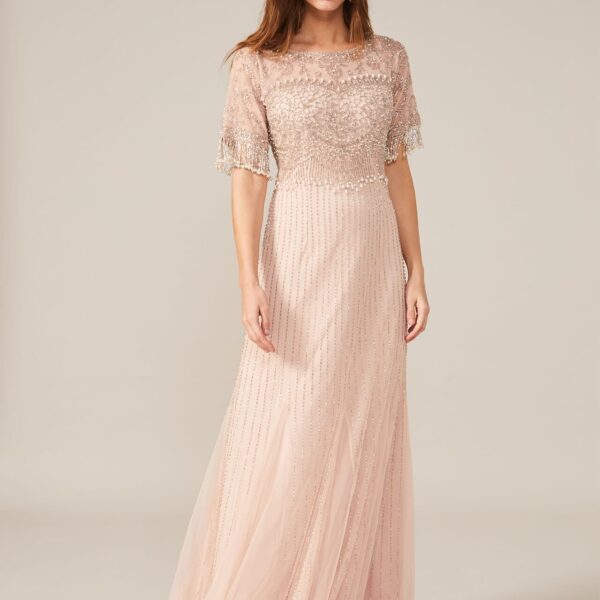 fringe maxi dress uk