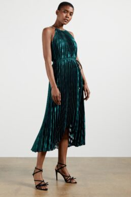 Ted Baker SASSKI Pleated maxi dress Green