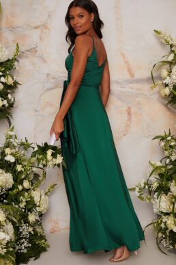 Chi Chi Rachelle Maxi Bridesmaid Dress, Green
