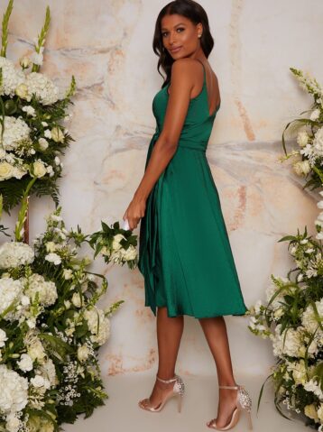 Chi Chi Rakel Short Bridesmaid Dress Green