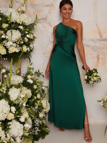 Chi Chi Tegan Maxi Bridesmaid Maxi Dress Green