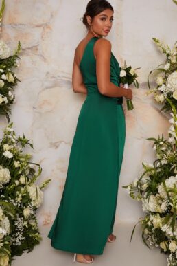 Chi Chi Tegan Maxi Bridesmaid Maxi Dress Green