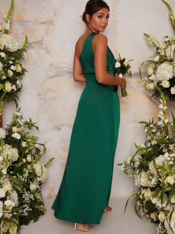 Chi Chi Tegan Maxi Bridesmaid Maxi Dress Green