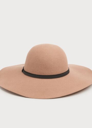 L.K.Bennett KENDALL CAMEL FABRIC HAT