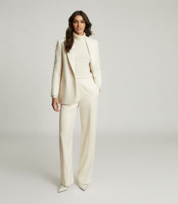 Reiss Luisa wide leg tailored trousers ...