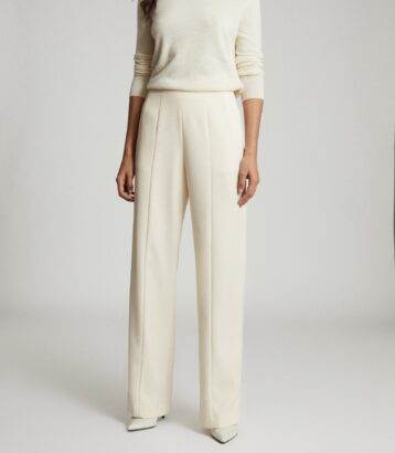 Reiss Luisa wide leg tailored trousers ...