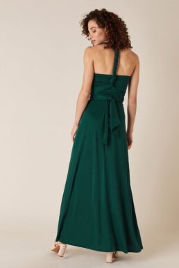 Monsoon Tallulah Multi Tie Bridesmaid Maxi Dress Green