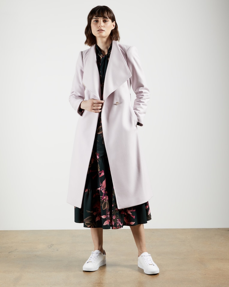 ROSE Wool wrap coat