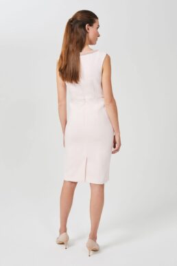 Hobbs Miranda Shift Beaded Dress Light Pink Blush