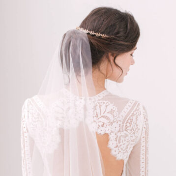 Britten Leaf Hair Wedding Vine, Gold - Image 2