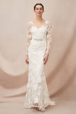 Phase Eight Saffron Lace Sleeve Wedding Dress Ivory