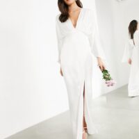 Wrap Dress Robes Asos 2019 ASOS EDITION Cari Satin Wrap Wedding