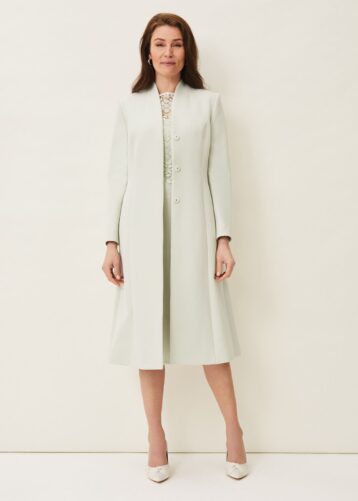 Phase Eight Georgia Occasion Coat Light Green Mint