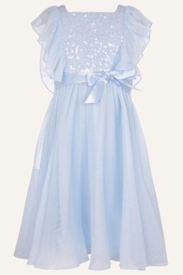 Monsoon Rowanna sequin dress blue