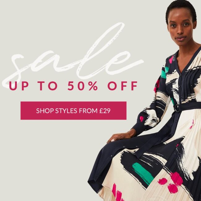 phase-eight-sale-ss21- Up to 50% off in the mid season SALE at Phase Eight plus up to £50 off coats!