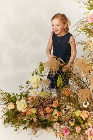 Coast Girls Sequin Pleated Skirt Bridesmaids Dress, Navy Blue - Image 2