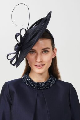 Hobbs Arabella Fascinator Navy Blue