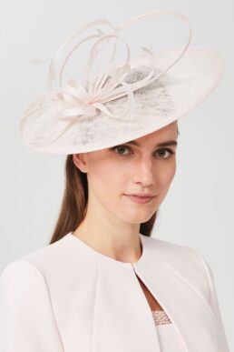 Hobbs Freya Fascinator Sugared Almond Ivory