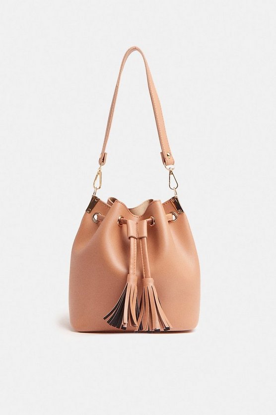 Tassel Detail Cross Body Bag