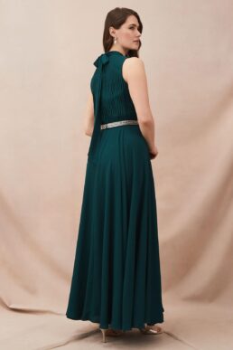 Phase Eight Nicola Maxi Dress Dark Peacock Green