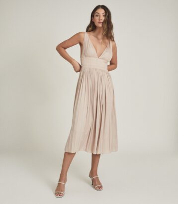 Reiss pale pink dress hotsell
