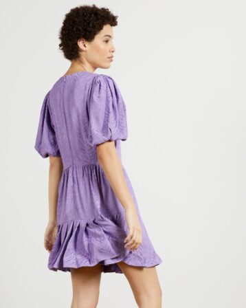 Ted Baker COTSWLD Pleated hem mini dress Lilac Light Purple