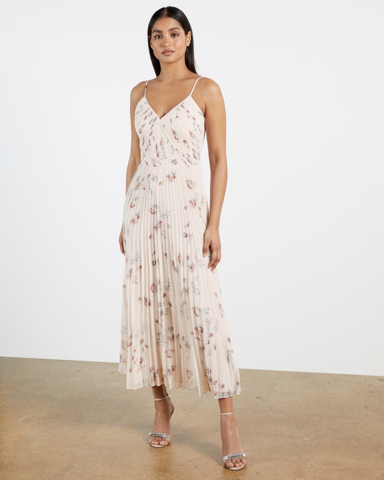 IANTHE Pleated midi dress