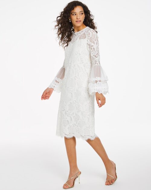 Joanna Hope Joanna Hope Lace Shift Dress White Dresses