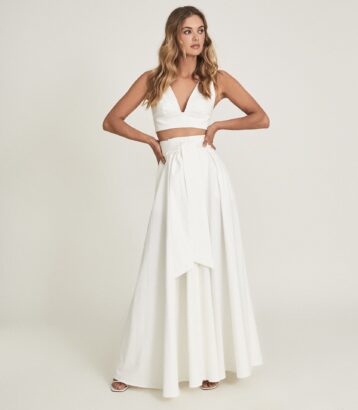 White sales formal skirt