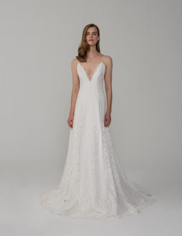 Rowley Hesselballe Aden Lace Wedding Maxi Dress, White - Image 3