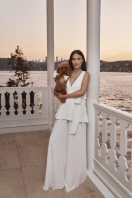 Rowley Hesselballe Aliaa Bridal Jumpsuit White