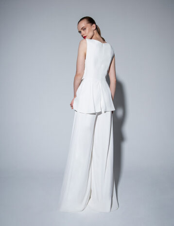 Rowley Hesselballe Aliaa Bridal Jumpsuit White