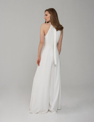 Rowley Hesselballe Reinaa Bridal Jumpsuit, White - Image 3