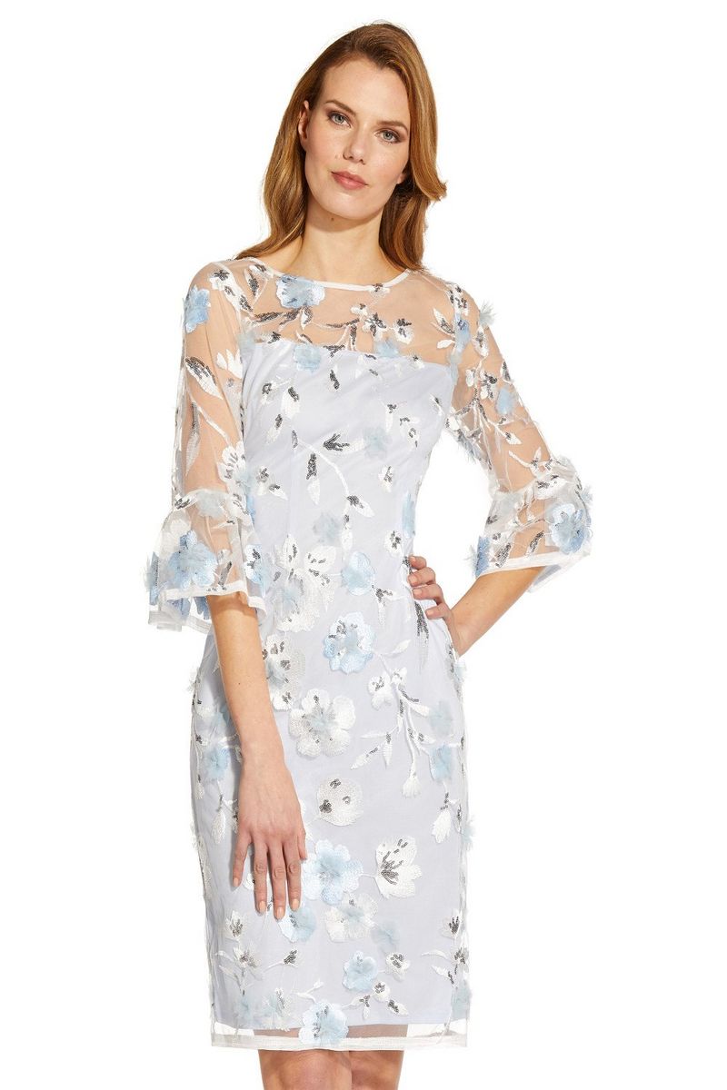 Adrianna Papell Embroidered Sheath Dress £200.00
