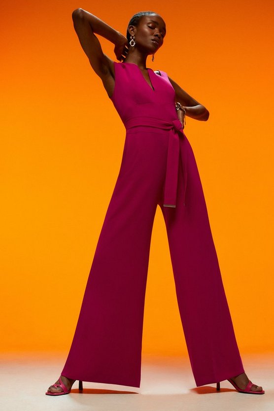 Soft Tailored Wide Leg Jumpsuit