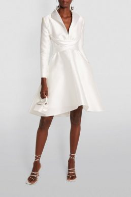 ALEXIS MABILLE Wrap-Waist Mini Dress White