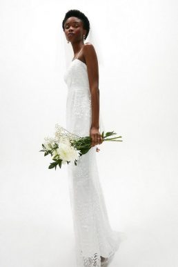 Coast Embroidered Cami Bridal Maxi Dress White