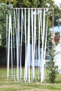 Ginger Ray White Ribbon Hanging Wedding Backdrop