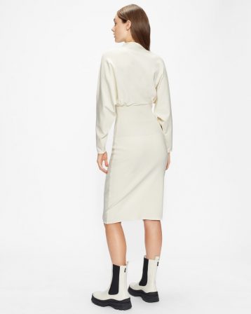 Ted Baker ALICE Cocoon Midi Dress White